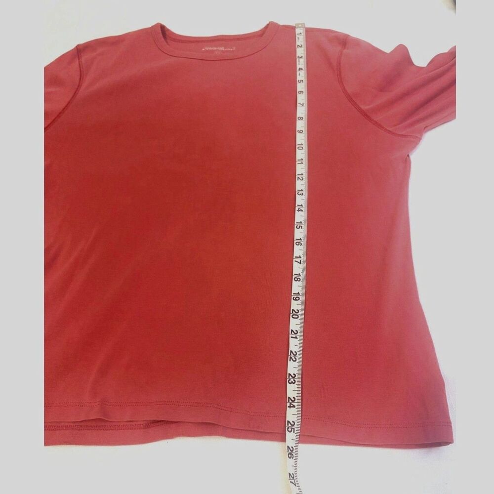 Eddie Bauer Tall XXL  Women’s Long Sleeve Crew Neck T-Shirt  Rust
